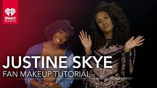 Justine Skye Makeup Tutorial  Fan Moment [upl. by Lenssen884]