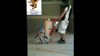 vid SANDING  CHIPBOARD by POLACO Craftsmanship Floors [upl. by Ahsea]