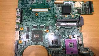 HP Pavilion DV9500 motherboard baking  graphics processor reflow in an oven [upl. by Arikal222]