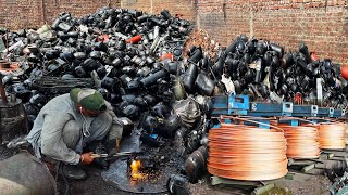 Incredible Process of Old AC Compressor Recycling amp Making Copper Wire in Factory [upl. by Avid]