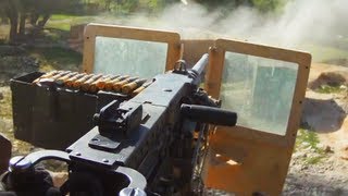 50 Cal Gunner Engages Taliban Positions During Ambush [upl. by Gerick]