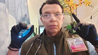 Nurse DOUBLES Examines YOU FOR CRANIAL NERVE EXAM  ASMR [upl. by Namref110]