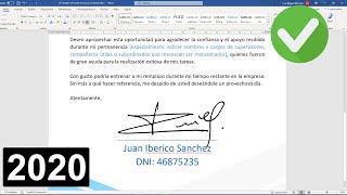 Como hacer una firma digital en Word [upl. by Terry]