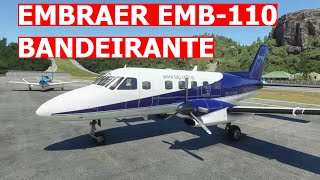 Embraer EMB110 BANDEIRANTE Review  Microsoft Flight Simulator 2020 [upl. by Cawley631]