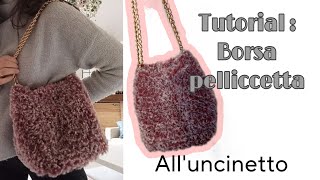 TUTORIAL Borsa Pelliccetta uncinetto con base rigida [upl. by Petit]