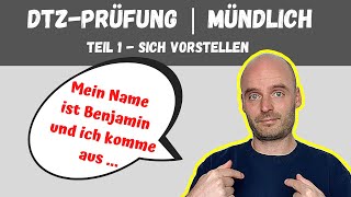 DTZ Mündliche Prüfung Teil 1  A2 B1  Learn German  Deutsch lernen [upl. by Anagrom]