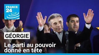 Législatives en Géorgie  le parti au pouvoir donné en tête selon des résultats partiels [upl. by Irek]