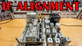 RCA AR88 And RCA CR88 Radio Receiver quotIFquot Alignment Procedure [upl. by Adnarram]