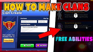 NEW HOW TO CREATE CLANS AND GET FREE ABILITIES IN BLADE BALL  Blade Ball  ROBLOX [upl. by Killam799]