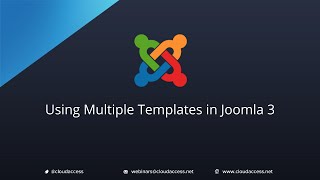 Using Multiple Templates Joomla 30 [upl. by Acinoj]