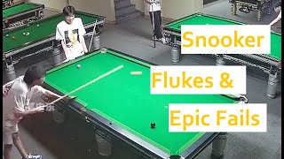 Snooker Flukes amp Epic Fails Funny [upl. by Onilatac]