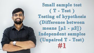 t  Test with Unpaired Samples  Independent Samples  Small Sample Test  Engineering Maths 4  6 [upl. by Yuhas]