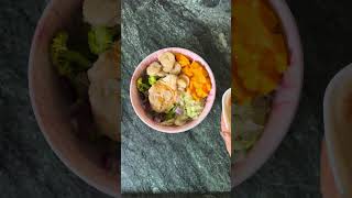 Healthy rice bowl recipe food recipe cooking easyrecipe hummus healthyfood rice [upl. by Snebur]