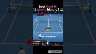 The BEST Final of tennis history  Nadal vs Federer sports nadal tennis federer [upl. by Agnew]