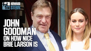 John Goodman on Working With Brie Larson 2016 [upl. by Aratak]