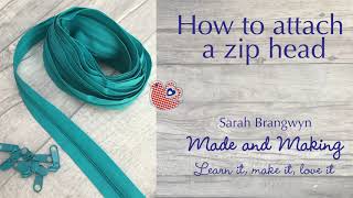 How to reattachattach a zip head and mend your zipper [upl. by Ninnahc]