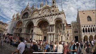 Tourist Place  Walking  Venice City  Italy  4k 60fps  Bacilica [upl. by Hameerak]