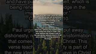 Colossians 3910  Daily Quotes Christian bibleverse scriptures prayer faith [upl. by Derron307]