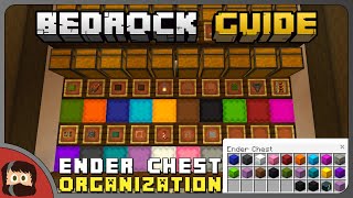 Ender Chest Organization Guide  Bedrock Guide  Tutorial Survival Lets Play  Minecraft 117 [upl. by Wolfgang]