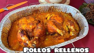 POLLO RELLENO al horno en salsa criolla [upl. by Sholem]