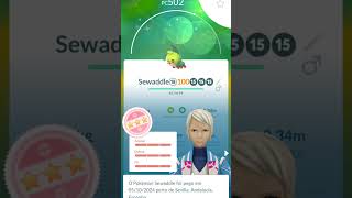 Capturando Sewaddle Shiny 100 no Dia Comunitário 🐛🍃 [upl. by Oigaib]