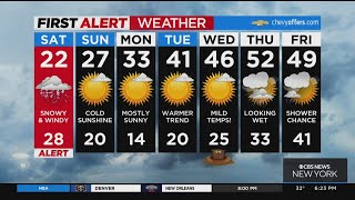 New York Weather CBS2 128 Evening Forecast at 6PM [upl. by Kaenel]