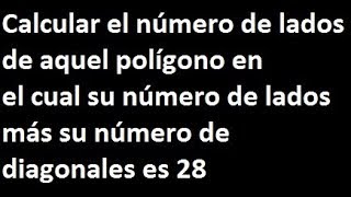 Polígonos geometría ejercicios de polígonos calcular el numero de lados de un polígono en el cual [upl. by Mcnalley215]