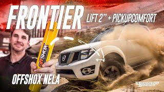 Frontier Attack 4x4 Kit Lift 2quot amortecedores OffShox e Pickup Comfort Guia de instalação [upl. by Naujahs]