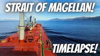 Nautical Timelapse  We are crossing Magellan Strait [upl. by Annaeg]