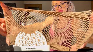 Fishnet Nylon Tights and Stockings Tryon Haul unboxing tryonhaul nylon stockings transparency [upl. by Wun]