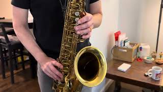 198xxx Selmer Mark VI Tenor Saxophone Demo wwwdcsaxcom [upl. by Arratahs]