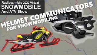 Best Helmet Communicator for Snowmobiling  Radioworlds 2020 Virtual Snowmobile amp ATV Show  P 35 [upl. by Enaols737]