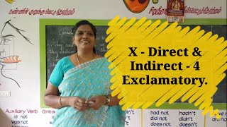 Direct and Indirect speech  4 Exclamatory sentence [upl. by Ennirok702]