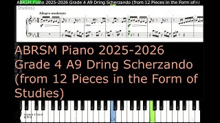 ABRSM Piano 2025 2026 Grade 4 A9 Dring Scherzando from 12 Pieces in the Form of Studies [upl. by Smaj14]