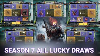 SEASON 7 ALL LUCKY DRAWS  Call of Duty Mobile  Green Forces Gaming [upl. by Notecnirp]