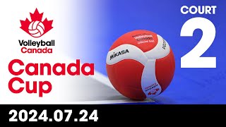 2024 Volleyball Canada Canada Cup 🏐 COURT 2  Day 1 July 24 2024 [upl. by Esinek]