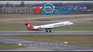 Helvetic Airways Flight 421 BHX to Zurich [upl. by Deroo604]