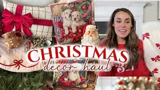 CHRISTMAS DECOR HAUL 2024 HomeGoods  CHRISTMAS DECORATION IDEAS  traditional Christmas decor [upl. by Eneliak]