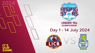 🔴 LIVE Leeward Islands v Barbados  Day 1  CWI Men’s Under 19 2Day Championships 2024 [upl. by Sheldon]