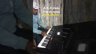 44 piano 4 Notes DmCBbAm everyone follower everyone follower pianocover vairal [upl. by Ekenna]