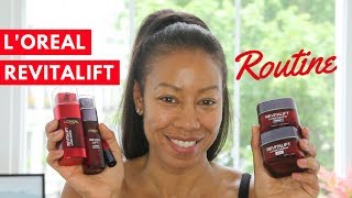 LOreal Revitalift Skincare Routine  Time With Natalie [upl. by Ephrayim]