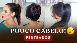 Penteados em pouco cabelo [upl. by Edalb]