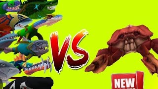 Hungry Shark evolution Shark VS CRAB 🦀 Game Play new [upl. by Malloch444]