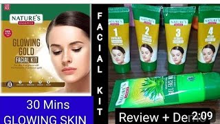 Natures Ka Glowing Gold Facial KitSkin CareBe NaturalYouTube video [upl. by Channa916]