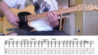 Black Peaks  To Take the First Turn Feat Jamie Lenman Guitar Cover With Tabs [upl. by Edee]