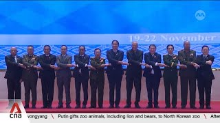 ASEAN defence ministers gather in Laos for security talks amid increasing maritime disputes [upl. by Bullock976]