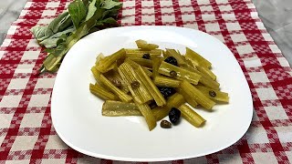 CARDI IN PADELLA Ricetta depurativa RECIPE OF PURIFYING VEGETABLES [upl. by Olympe]