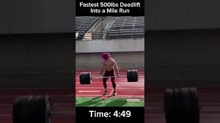 Fastest 500lbs Deadlift Mile [upl. by Noreg]