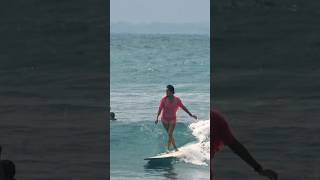 Unbelievable Longboard Ride on Batukaras Best Wave shorts surfing surfspot surfingtime [upl. by Selhorst]