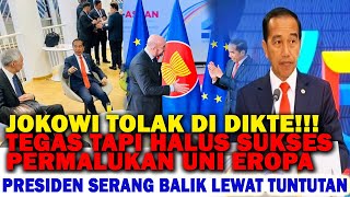 Jokowi Didepan Pemimpin ASEAN UNI EROPA Dengan Keras Kerja Sama Harus Berprinsip Kesetaraan [upl. by Cho]